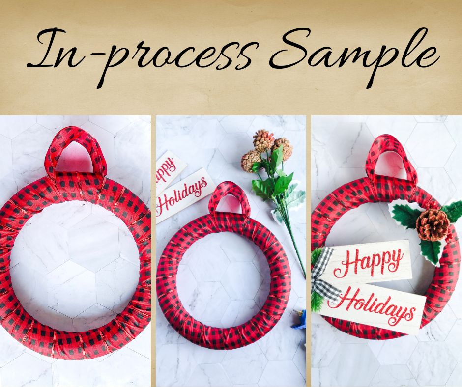 Happy Holidays Winter Wreath - Set 1