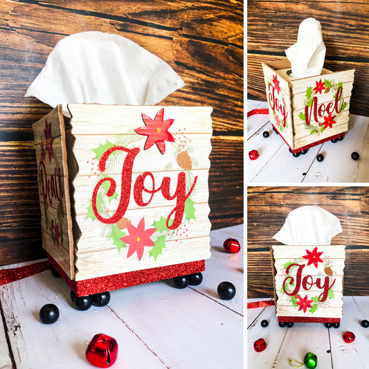 Christmas Decorative Kleenex Box Holder - Set 1