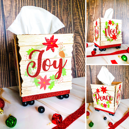 Christmas Decorative Kleenex Box Holder - Set 5