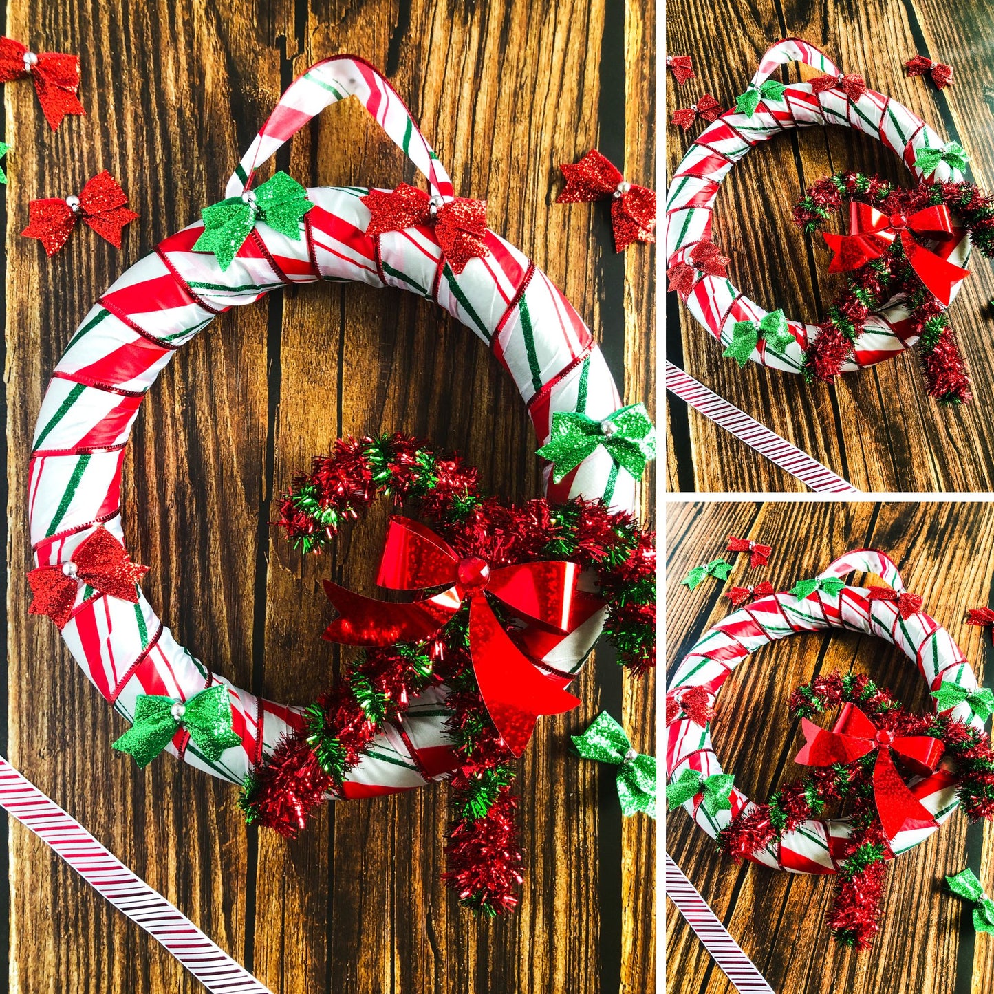 Candy Cane Winter Wreath - Set 1